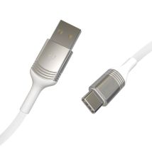 Câble Usb-c Vers Usb 2.0 Avec Attache Charge Et Synchronisation 1,2m Blanc Greene