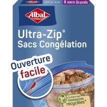 Sacs De Congélation Ultra Zip, Grande Taille : 33 X 38cm Albal