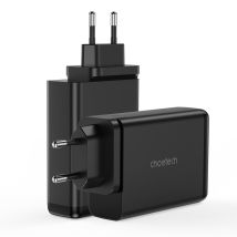 Chargeur Secteur Gan 140w 4 Ports 2x Usb-c + 2x Usb - Noir