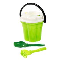 Ensemble De Seau Classique Xl Cavallino Vert Avec 3 Outils Colorés Pour Enfants
