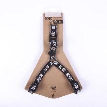 Harnais Pour Chien Acdc Xxs/xs Noir Xxs