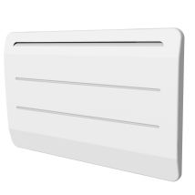 Radiateur électrique à inertie Mauna 1500W - Fonte, écran LCD + 3 programmes Blanc