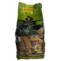 Cheminett Allume Feu - Maxi Cubes Xxl En Bois Fsc Et Cire 100% Végétale - 1,5 Kg