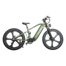Vélo Électrique Puluma Pe900, Double Moteur, 52v 20ah Batterie, Pneus Fat 26", Vert