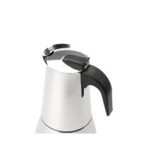 Leopold Vienna Lv113003 Machine À Café Manuelle Cafetière À Moka 0,4 L Argent