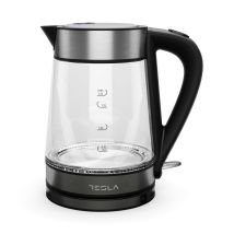 Bouilloire Sans Fil 1.70l 2200w Verre/inox Tesla Kt300x