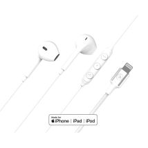 Écouteurs Filaire Intra-auriculaires Lightning Force Play Blanc
