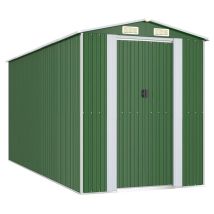 Abri De Jardin Vert 192x440x223 Acier Galvanisé