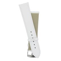 Bracelet De Rechange Pour Montre Cuir Blanc 20 Mm