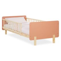 Lit À Barreaux Rouge 90x200 Sommier