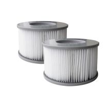 Lot De 2 Filtres Pour Spa Gonflable Mspa Blanc Polypropylène