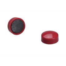 Lot De 10 Aimants Ronds Diamètre De 12 Mm - Rouge - Sign