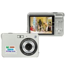 Appareil Photo Numérique 18mp Vidéo Hd Zoom 8x Écran Lcd 2.7 Pouces Anti-tremblement Argent Yonis