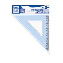 Jpc Equerre En Plastique Incassable 45° 24 Cm
