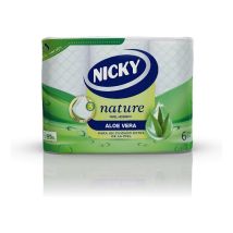 Papier Toilette Nature Aloe Vera Nicky (6 Uds)