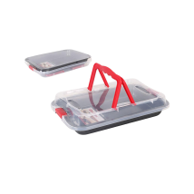 Moule À Four Quttin Oven Mold Noir 36x23 Cm Avec Couvercle