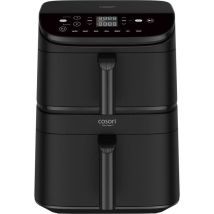 Friteuse Sans Huile - Turbo Tower Chef Edition - Capacité 10,8l - 2 Cuves - 6 Programmes - 2630w - Noir