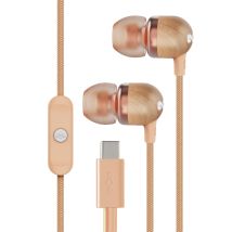House Of Marley Smile Jamaica Écouteurs Intra-auriculaires Avec Fil Usb-c - Pilote 9.2mm, Microphone Intégré, Câble