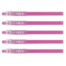 Stylo Roller Frixion Ball Sticks 07 Pointe Moyenne Rose X 5 Pilot