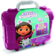 Travel Set - Multiprint - 42117 - 5 Tampons Gabby Et La Maison Magique, 10 Crayons