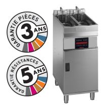 Friteuse Électrique Sur Coffre - 2x 7-8 Litres - Valentine - Evoc2200t