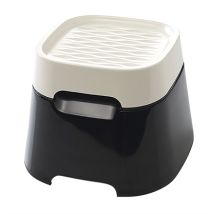 Bol À Boire Ergonomique Savic Ergo Cube - Crème Noir Pour Chats