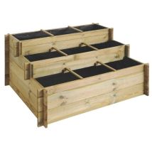 Carré Potager 3 Étages Bois Autoclave