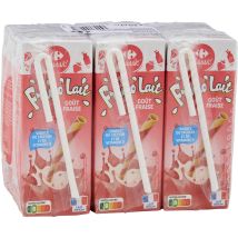 Boisson Lactée Fraise Vitaminé Carrefour Classic'