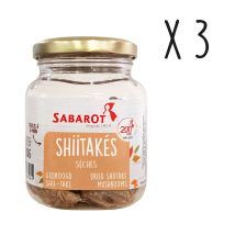 Sabarot - Lot X3 Shiitakes Séchés - Pot 30g