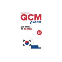 Qcm 300 Tests De Coréen Niveau A2 Assimil Broché 19 X 12 X 1,3 Cm