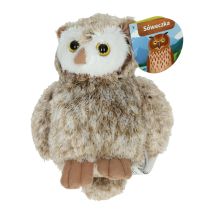 Lobbes Peluche Chouette Câline - Doudou Doux 20cm Marron Décoration