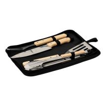 Mallette De Barbecue "4 Ustensiles" 38cm Noir
