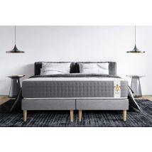 Ensemble Le Vingt-six 180 X 200 Cm Double Sommiers Gris