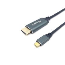 Equip 133415 Câble Vidéo Et Adaptateur 1 M Usb Type-c Hdmi Type A (standard) Noir, Gris