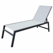 Bain De Soleil Chaise Longue De Jardin En Aluminium Chillvert Pisa 203x64x43 Cm
