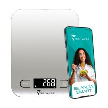 Techmade Tm-kt630lb Bilancia Da Cucina Acciaio Inox Superficie Piana Rettangolo Bilancia Da Cucina Elettronica