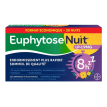 Euphytose - Complément Alimentaire Sommeil Mélatonine Et Plantes Euphytose - La Boite De 30 Comprimés