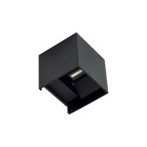 Applique Murale Led Noire Ip54 6,8w À Ailettes Orientables 3000k