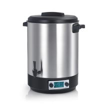 Stérilisateur De Bocaux Électrique Cuve Inox Avec Ecran Lcd, Robinet Et Minuteur 45l 2500w Robby Steri Pro Inox 45l Lcd