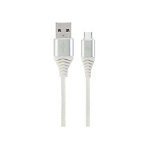 Câble Usb Gembird Usb 2.0 Usb A Vers Usb C 2 M Argenté Blanc