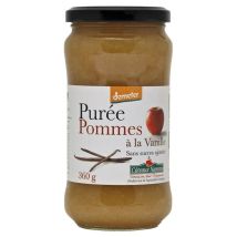 Puree Pomme Vanille Sans Sucre 360g - Coteaux Nantais