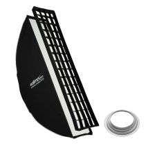 Walimex Pro Essential Striplight Softbox 30 X 120 Cm + Adaptateur Hensel Eh, 360°, Montage Simple, Avec Grille, Adapt...