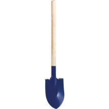 Pelle Jardin Point Rond Métal Bleue Manche Bois 90cm Pelles Rateaux Doublettes 8012 110