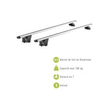 Barres De Toit Green Valley Edge 112 Cm Aluminium Grises 100 Kg