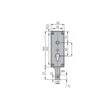 Serrure De Garage Verouillage Bas Avec Ressort Épaisseur 18mm Wss 16500000010