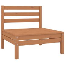 Canapés Centraux De Jardin 4 Pcs Canapé D'extérieur Sofa De Jardin Marron Miel Bois De Pin Massif