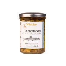 La Sablaise - Anchois À L'huile D'olive Bio La Sablaise - Le Bocal De 120g Net Égoutté