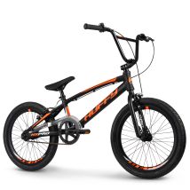 Vélo Bmx De Course Hx Pro 20 Pouces, Aluminium, Noir Et Orange