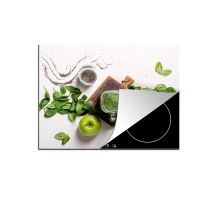 Tapis Plaque Induction Herbes - Pomme - Smoothie Protection Plaque Induction 60x52 Cm