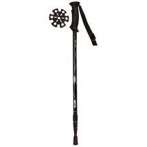 Abbey Bâton De Marche Anti-choc Aluminium - Réglable De 63 A 135 Cm - Noir / Bleu